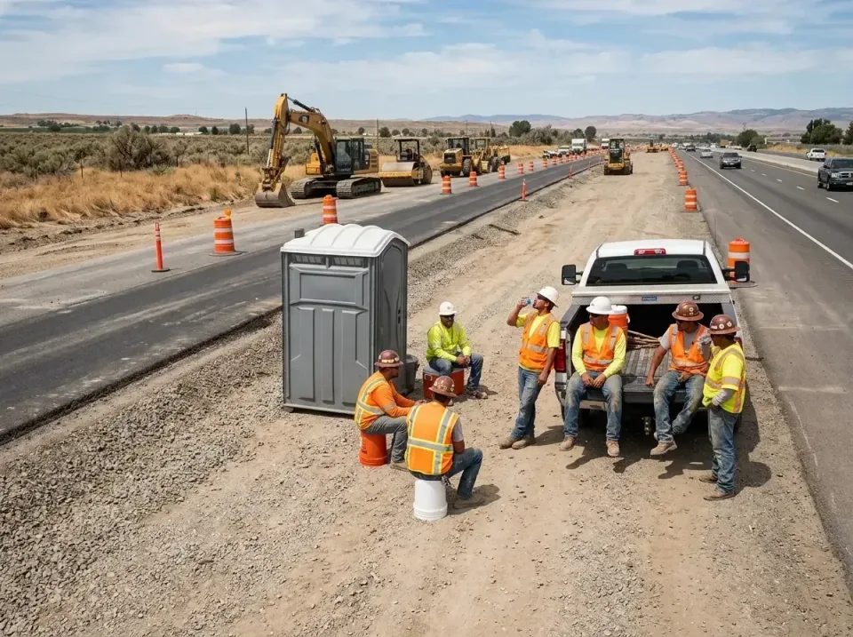 highway-road-construction-crew-007 — frequently asked questions, Porta Potty and Restroom Rentals in Estacada, OR